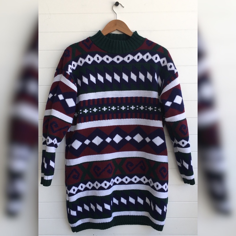 [Cut 4U] Vintage 80’s Dark Chunky Sweater Cozy Top